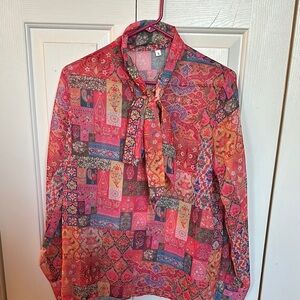 Colorful Patchwork Blouse